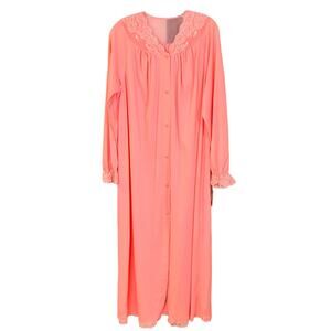 NWT Shadowline Vintage 80's Camellia Sleepwear Nightgown Cottagecore M